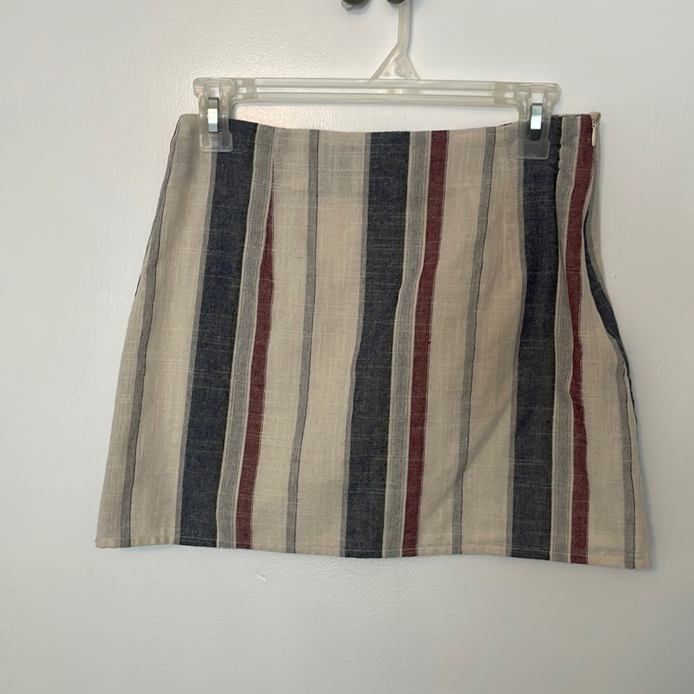 Forever 21 Women's Stripped Side Zip Miniskirt - Picture 1 of 8
